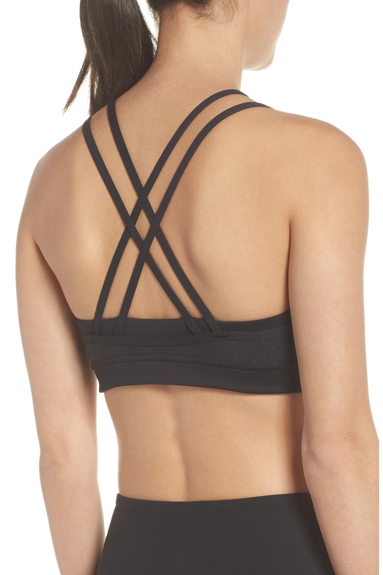 So Stunning Sports Bra, Alternate, color, BLACK