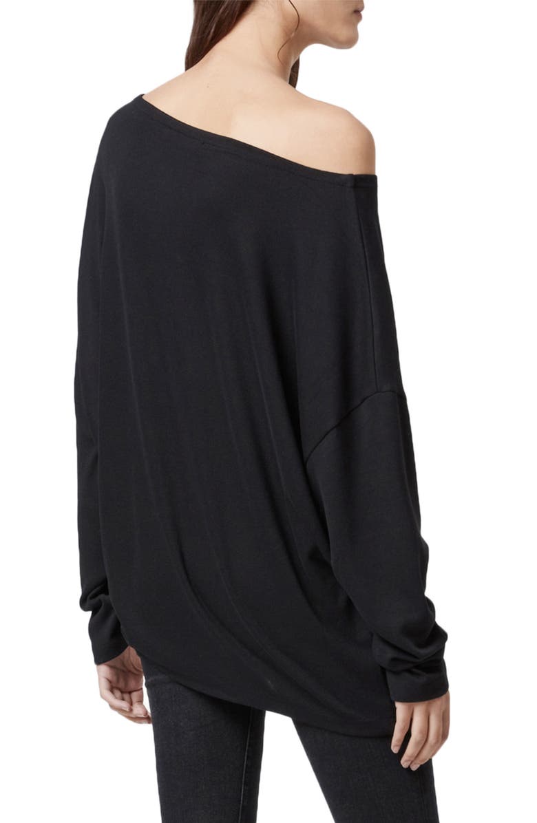 AllSaints Rita Stripe Oversize Tee, Alternate, color, 