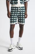 Casablanca Mosaic Check Cotton Jacquard Shorts