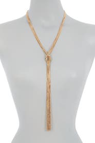 NORDSTROM RACK Multi Strand Knotted Y-Necklace