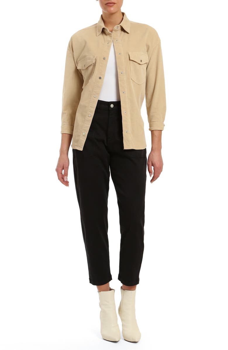 Mavi Jeans Livia Iris Cream Corduroy Shirt, Alternate, color, Iris Cream Cord