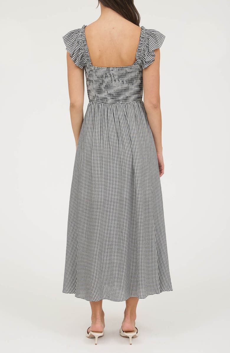 Blu Pepper Bow Trim Midi Dress, Alternate, color, 