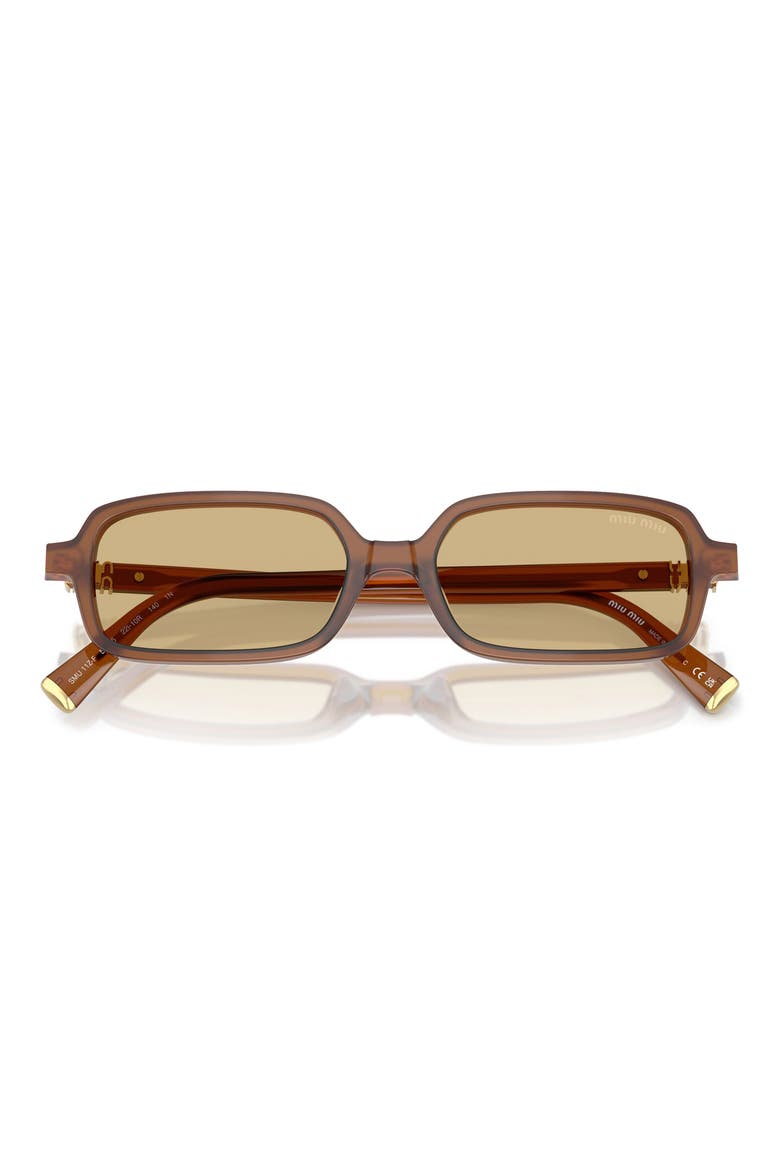 51mm Rectangular Sunglasses, Alternate, color, OPAL AMBER / YELLOW