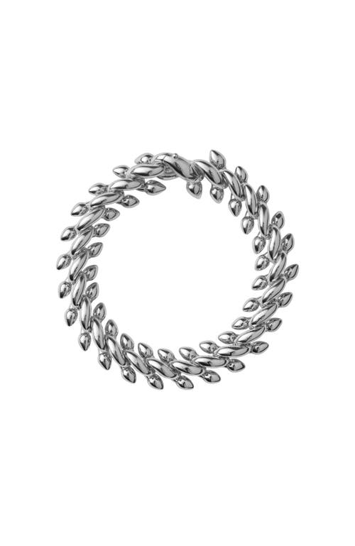 Burberry Spare-chain Silver Bracelet In Silver
