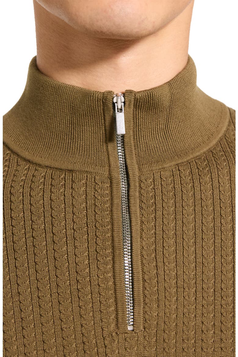 Walton Half Zip Sweater, Alternate, color, DUFFLE
