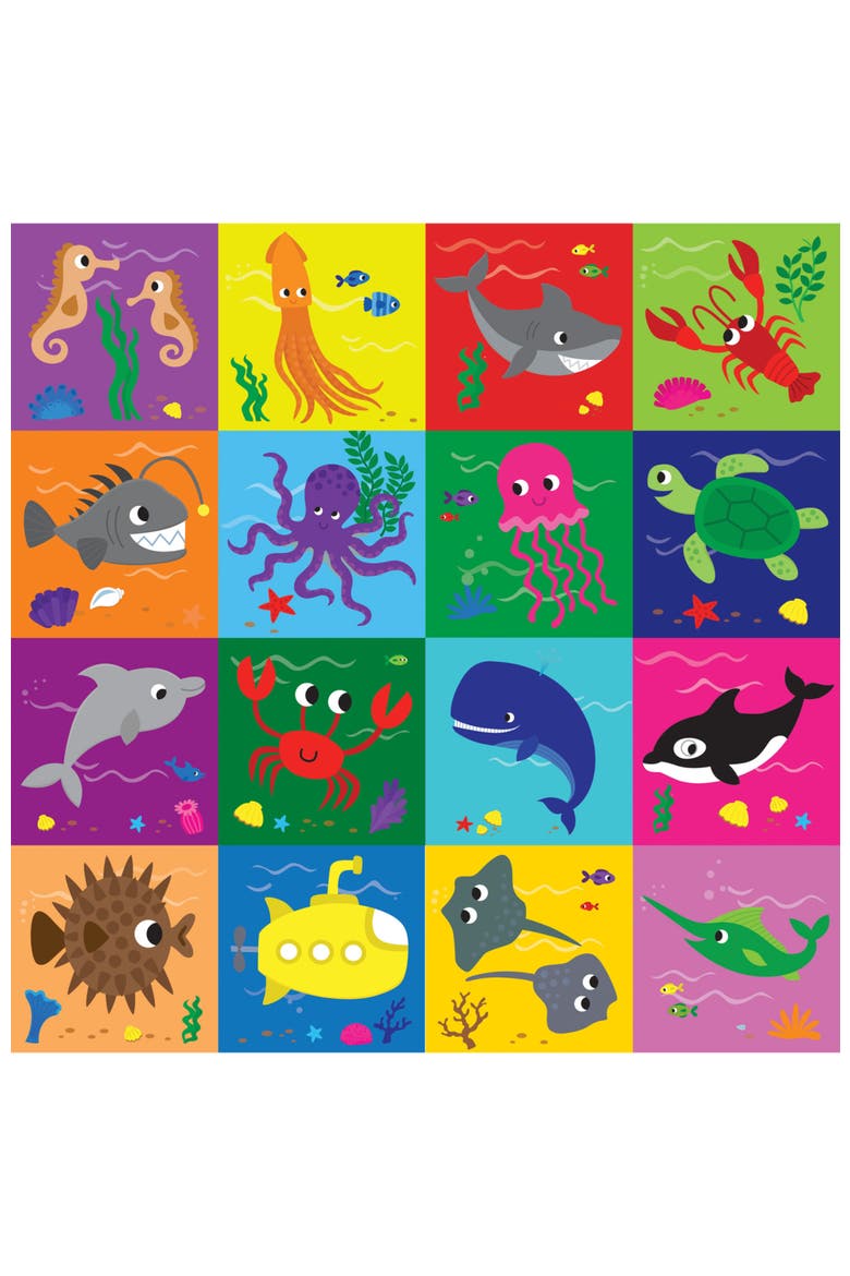 Block Party Undersea 48 Piece Puzzle, Alternate, color, Multicolor