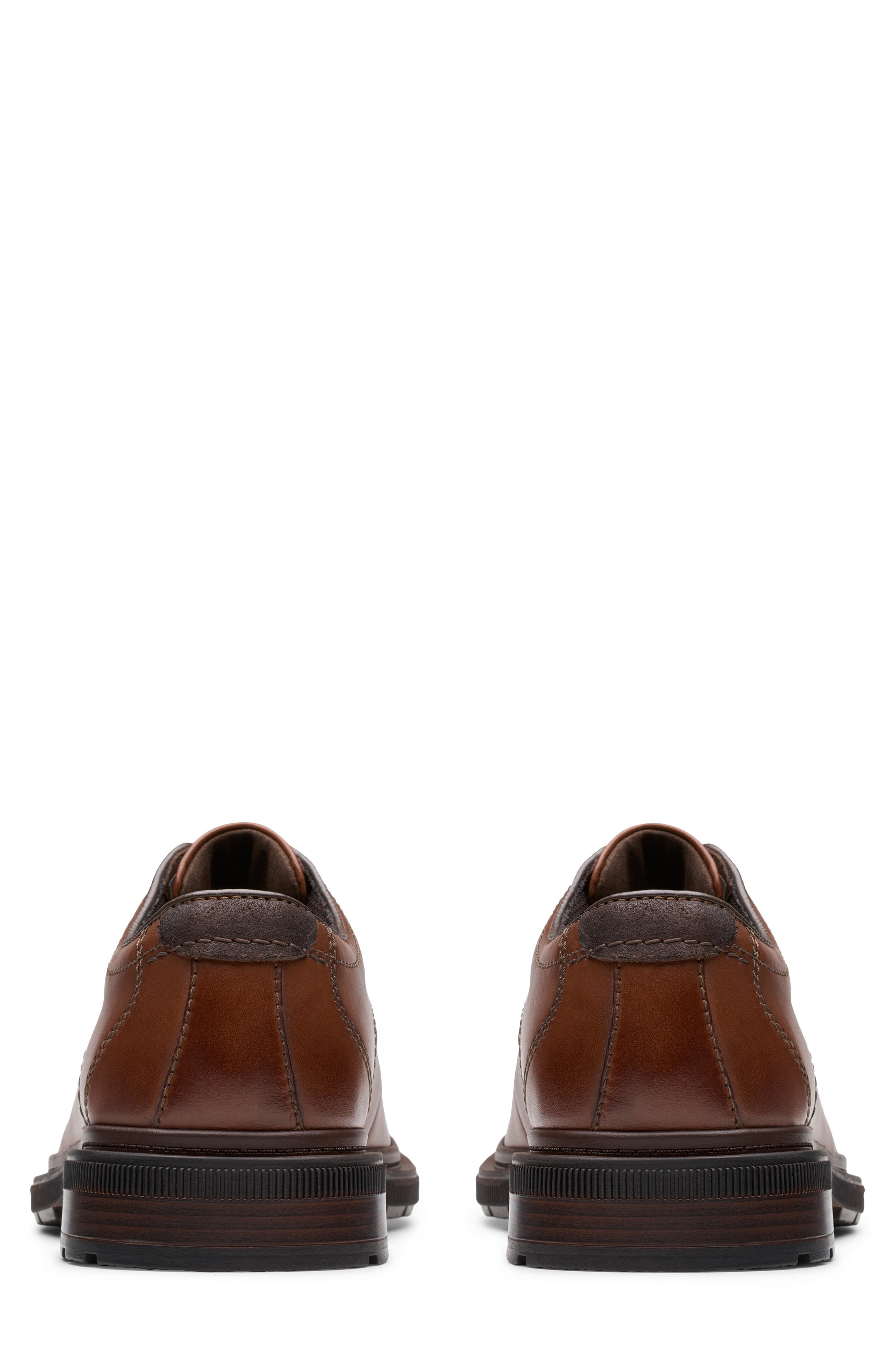 Burchill Plain Toe Derby, Alternate, color, DARK TAN LEA