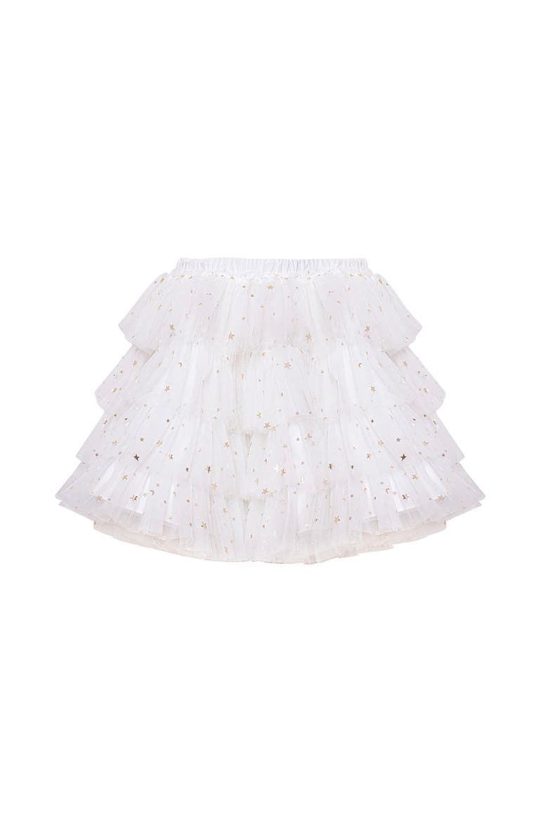 Moon Tutu Skirt, Alternate, color, To Moon White
