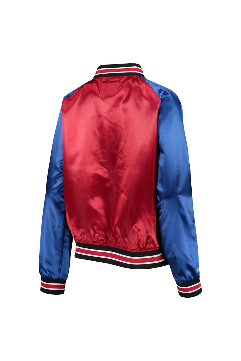 Women's Mitchell & Ness Red Buffalo Bills Team 2.0 Satin Raglan Full-Snap Jacket, Alternate, color, Red