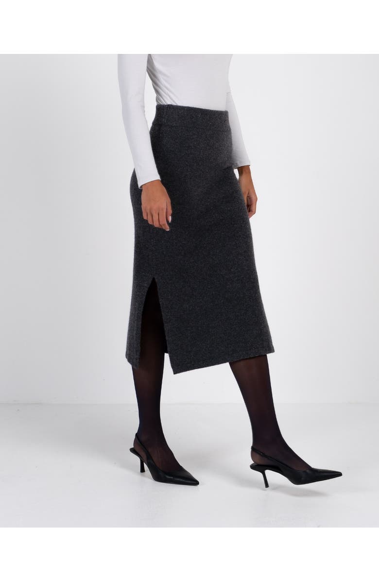 Kettlewell Josie Merino Knitted Midi Skirt, Main, color, Charcoal Marl