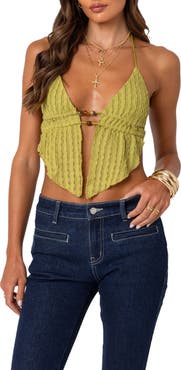 EDIKTED Anaya Open Back Hater Top
