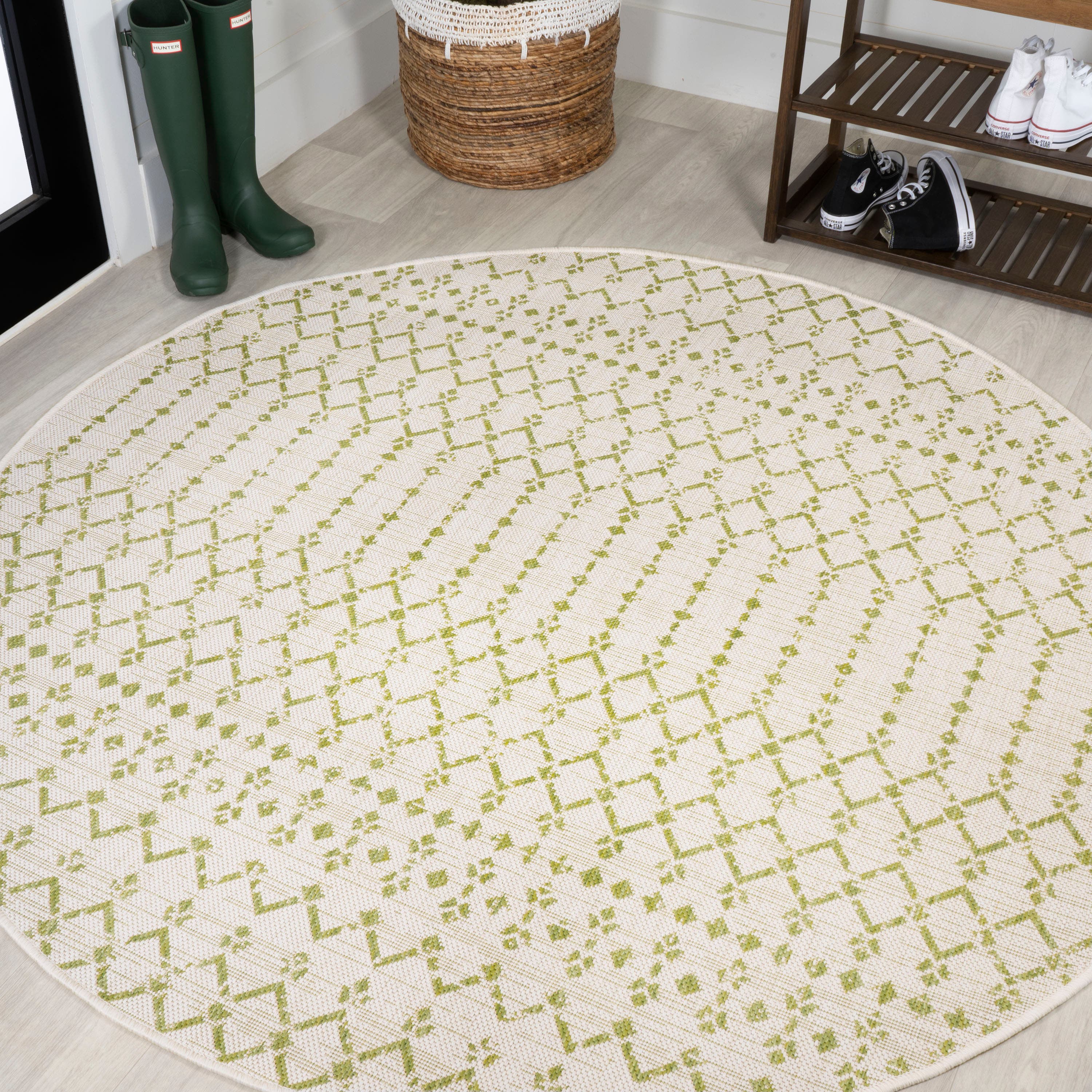 Cream/Green