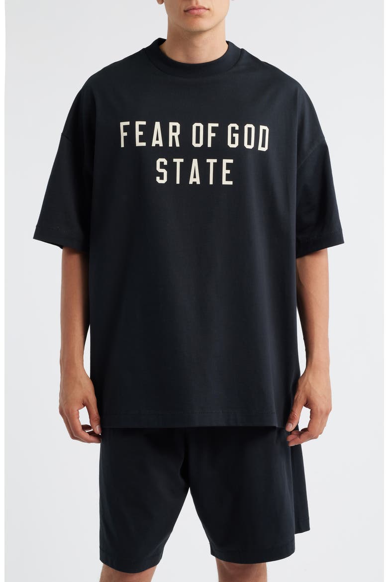 '90s Fit Graphic T-Shirt, Main, color, JET BLACK
