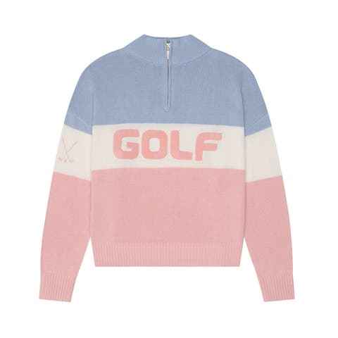 Madison Quarter-Zip Sweater Golf Colorblock