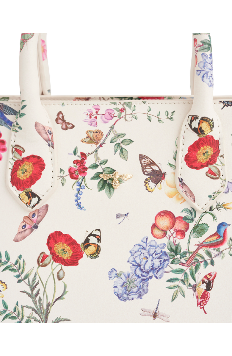 Fable England Alice Garden Medium Structured Tote, Alternate, color, Ivory