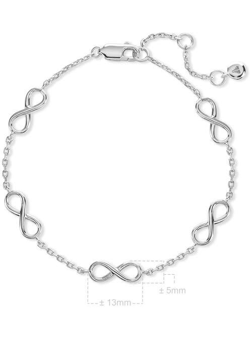Devata Infinity Five-charm Chain Bracelet In Metallic