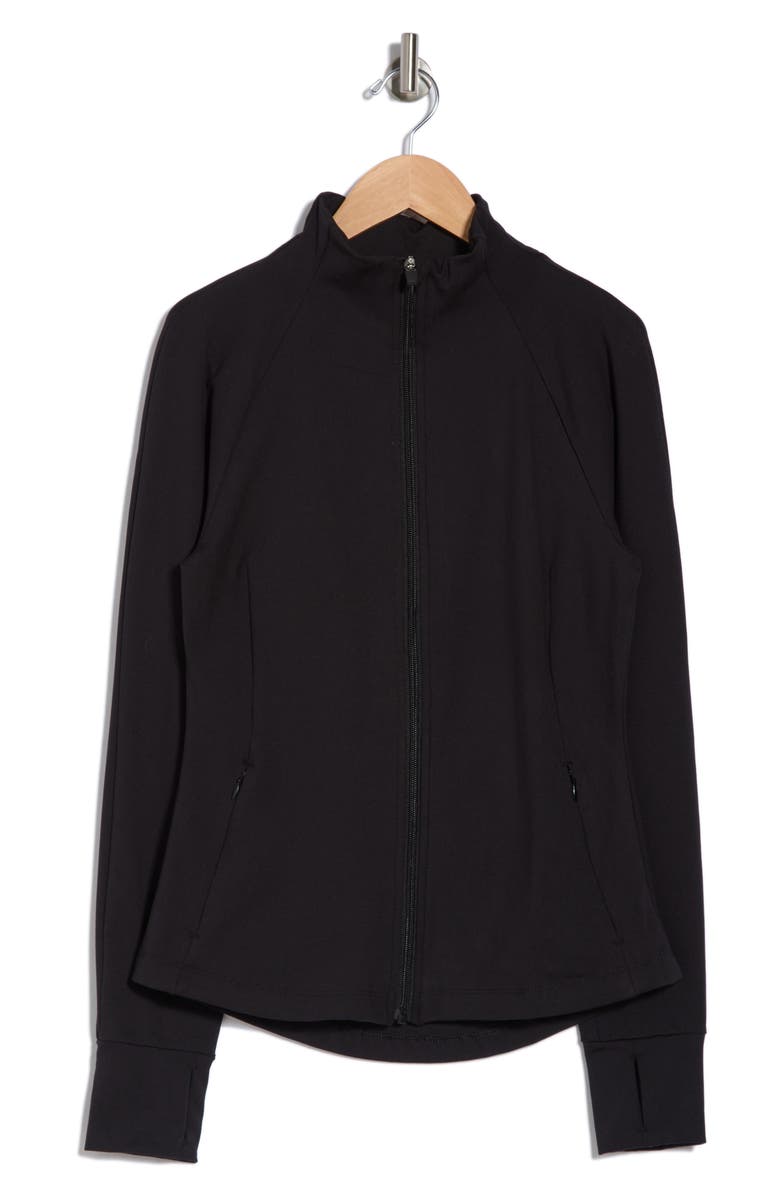 YOGALICIOUS Luxe Zip Jacket, Alternate, color, Black