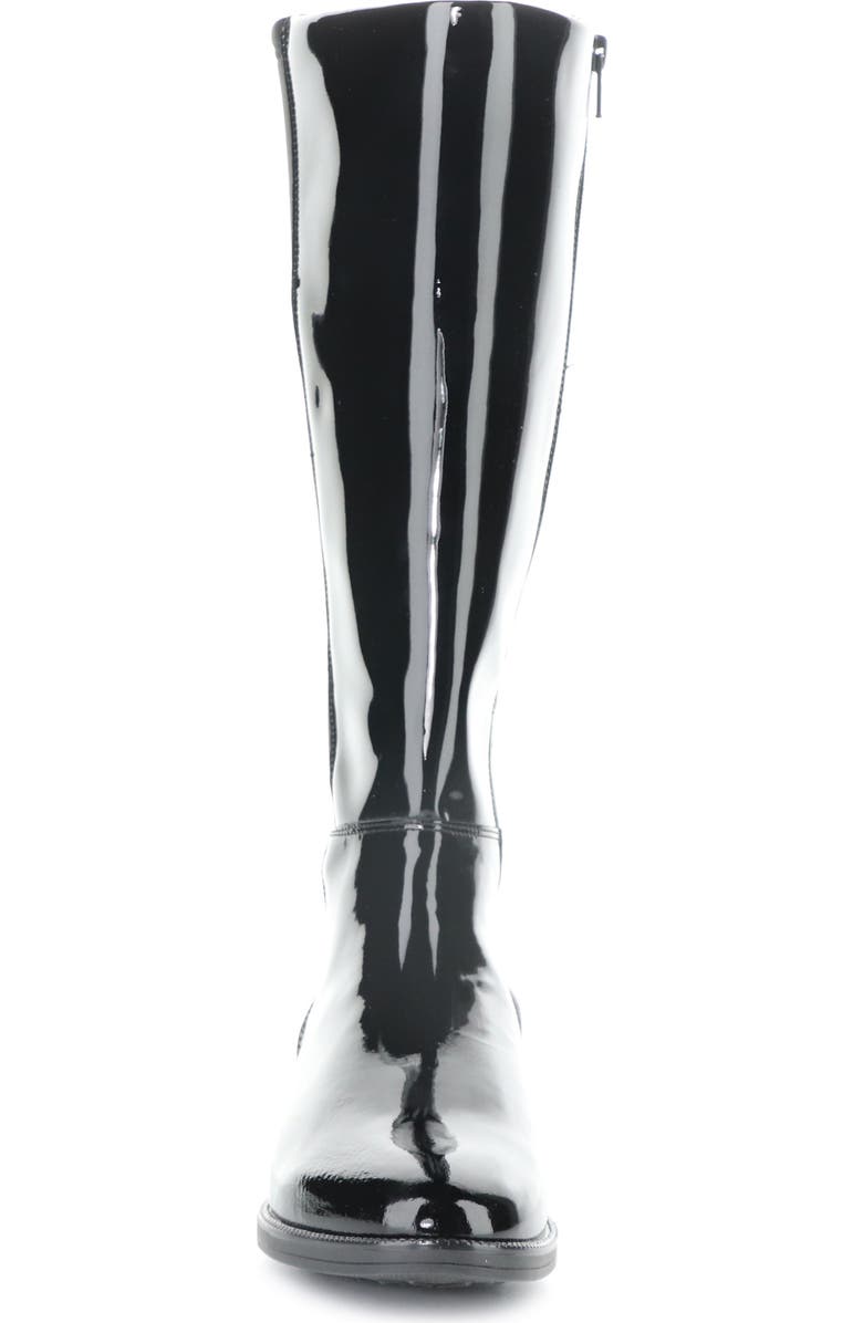 Bos. & Co. Aero Waterproof Knee High Boot, Alternate, color, Black Patent/ Trico