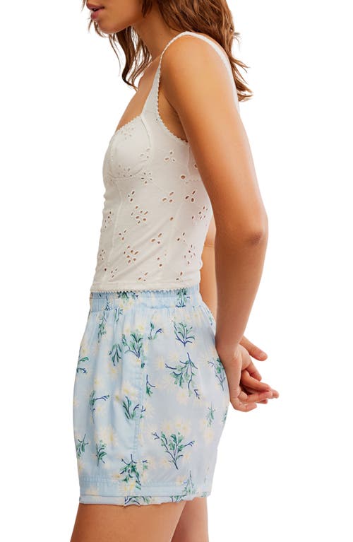 Free People Full Bloom Eyelet Knit Camisole In Ivory