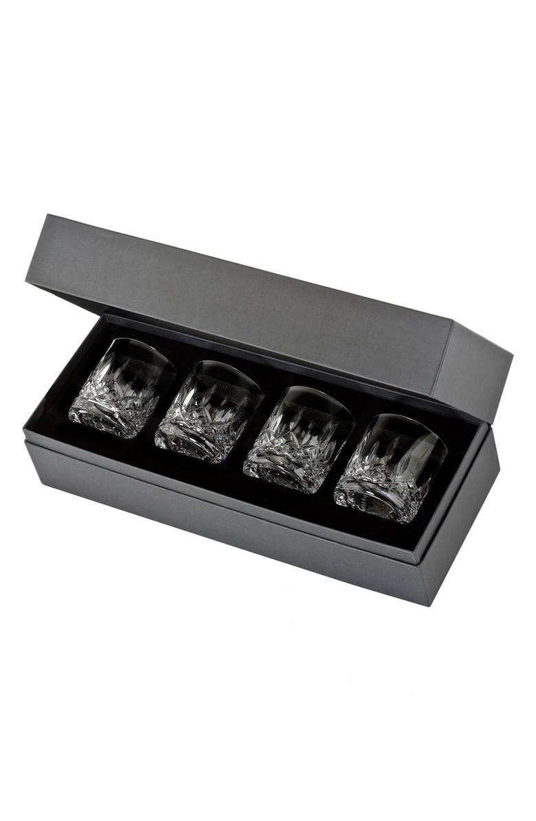 Waterford Lismore Connoisseur Set of 4 Lead Crystal Straight Sided Tumblers, Alternate, color, Clear