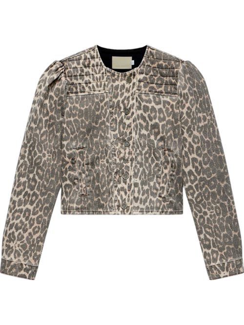Shop Mint Velvet Leopard Print Denim Jacket