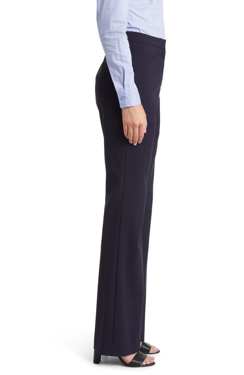 BOSS Tuleah Wool Flare Pants, Alternate, color, Sky Captain