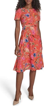 Calvin Klein Floral Midi Dress