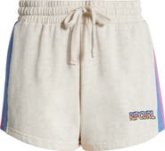 Rip Curl Las Dalias Colorblock Cotton Blend Fleece Shorts