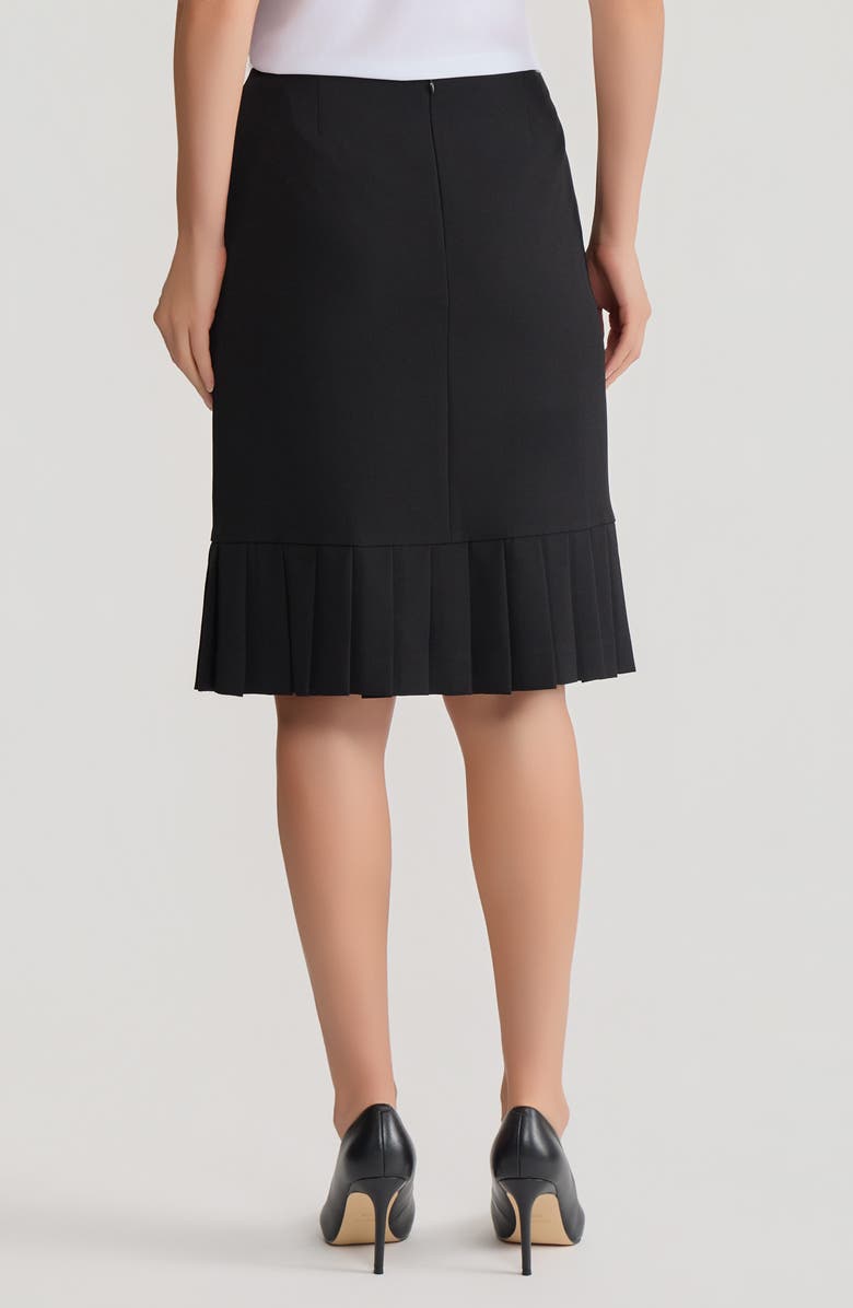 KASPER Pleated Hem Pencil Skirt, Alternate, color, Black