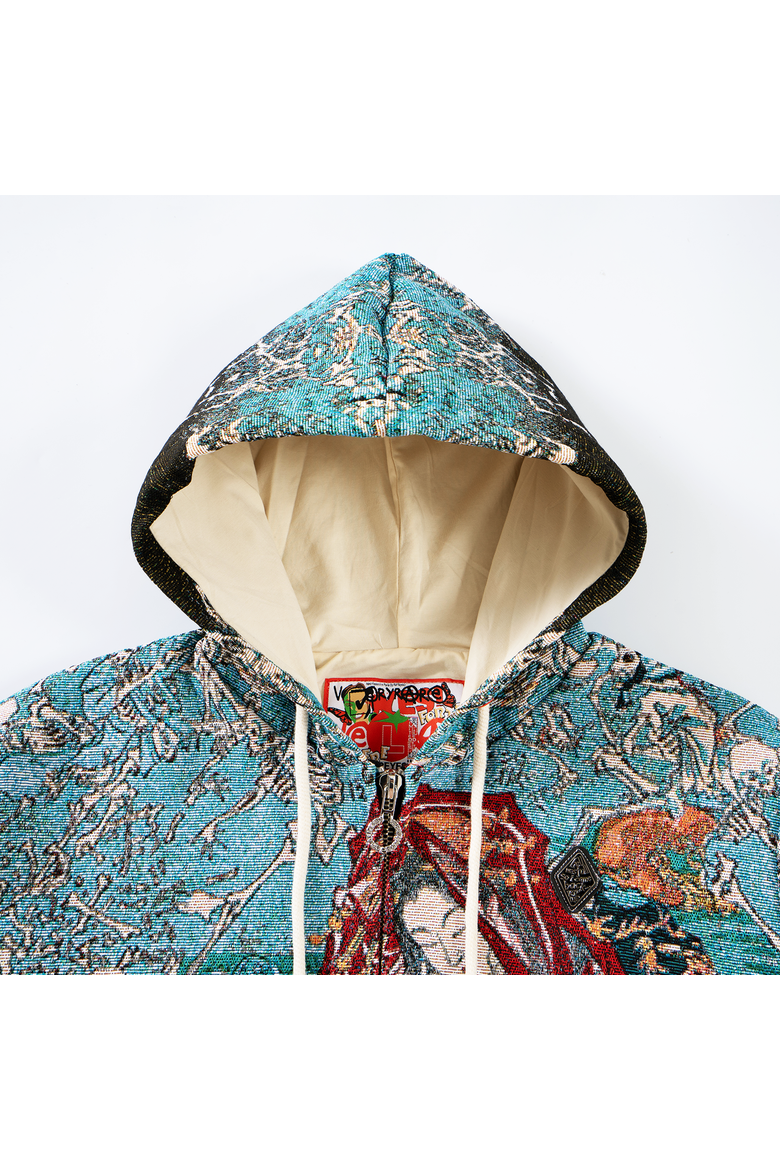 Jigoku Dayu Jacket, Alternate, color, GREEN