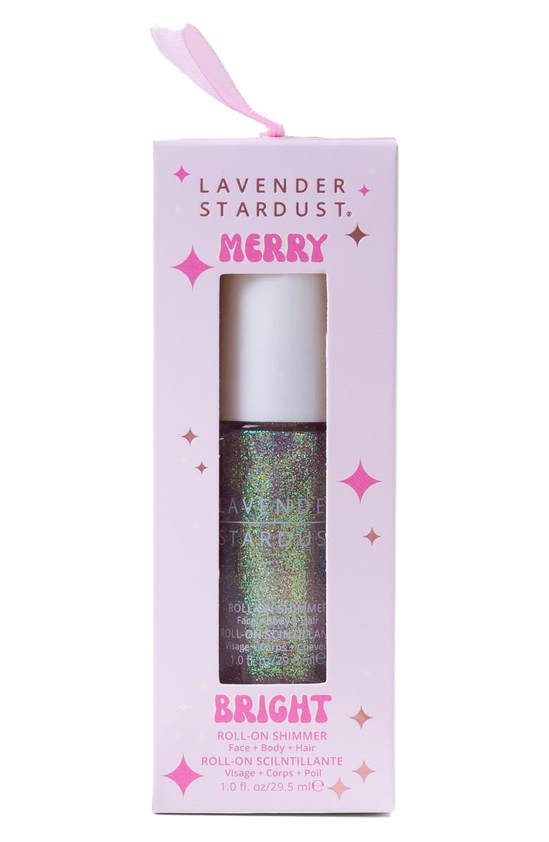 Lavender Stardust Lavender Merry Bright Roll-On Shimmer, Main, color, Lavender