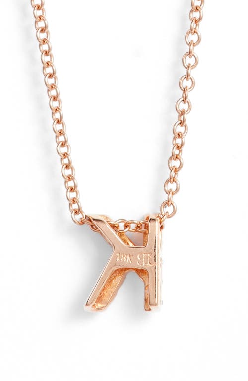 Bony Levy Diamond Pavé Initial Pendant Necklace