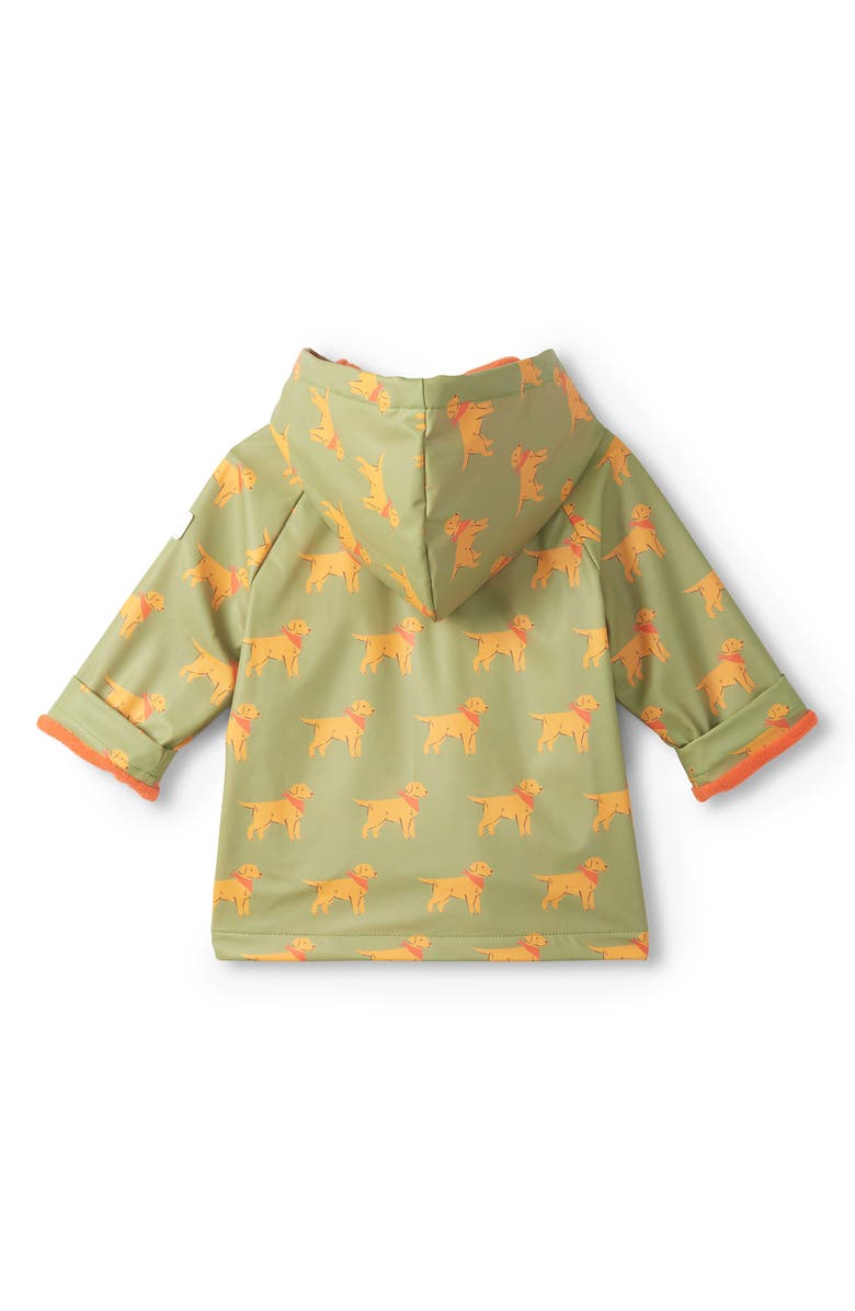 Hatley Kids' Camping Puppies Rain Jacket, Alternate, color, Green