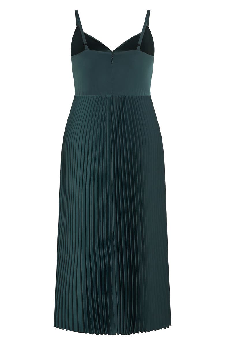 City Chic Ariana Pleat Dress, Alternate, color, 