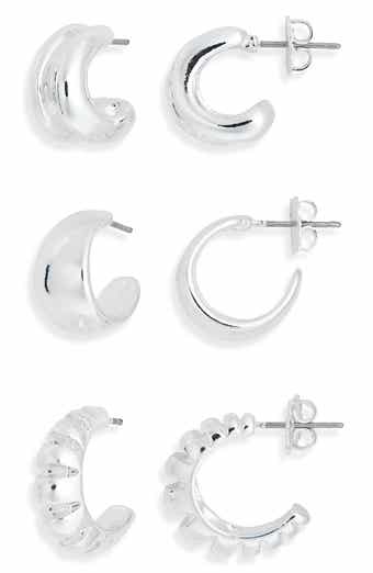 Set of 3 Hoop Earrings