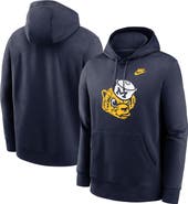 Nike Men's Nike Navy Michigan Wolverines Legacy Logo Club Fleece Pullover Hoodie