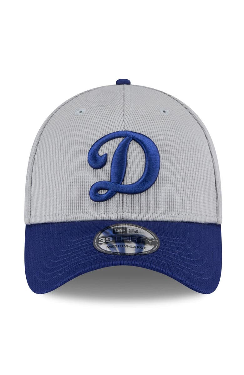 New Era Men's New Era  Gray/Royal Los Angeles Dodgers 2025 Batting Practice 39THIRTY Flex Hat, Alternate, color, 