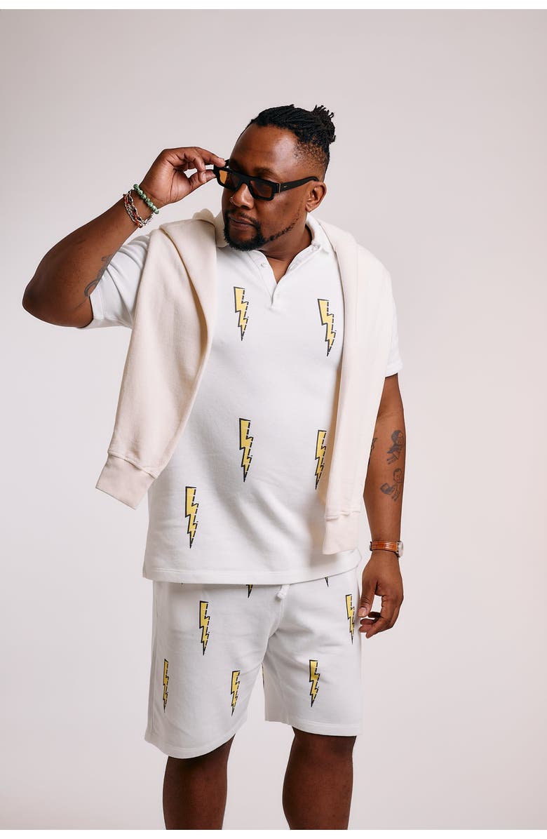 THE RAD BLACK KIDS Speed Bolt Shorts, Alternate, color, 