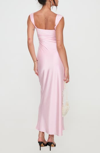 Azura Sleeveless Satin Maxi Dress