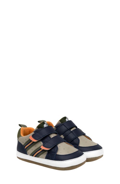 Robeez ® Brooks First Kicks Sneaker In Navy