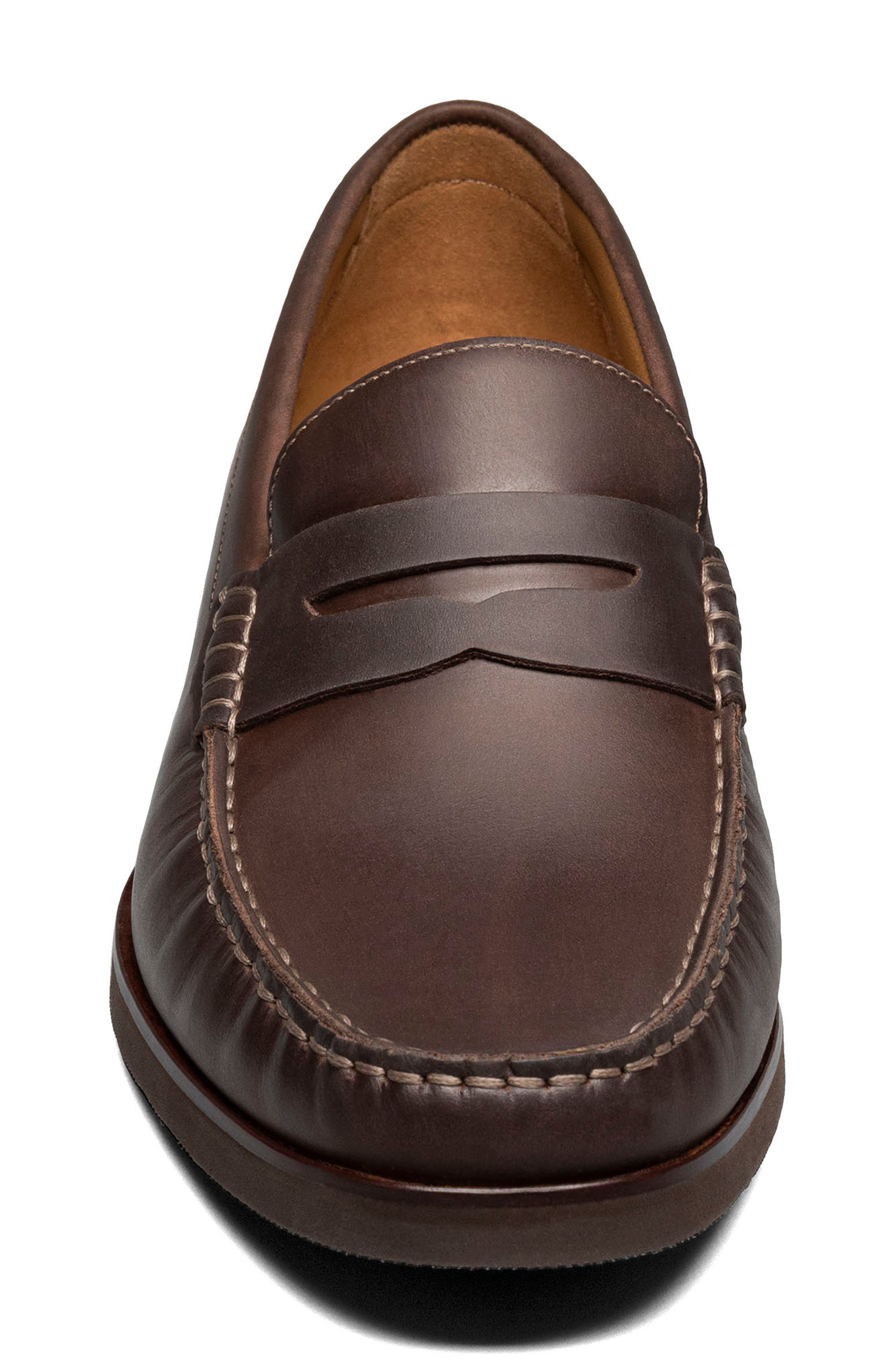 Berkley Flex Penny Loafer, Alternate, color, BROWN CRAZY HORSE