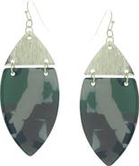 OLIVIA WELLES Gold-Plated Zoey Camouflage Teardrop Earrings