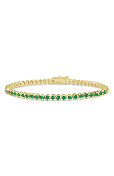 Helene Cubic Zirconia Bezel Eternity Bracelet