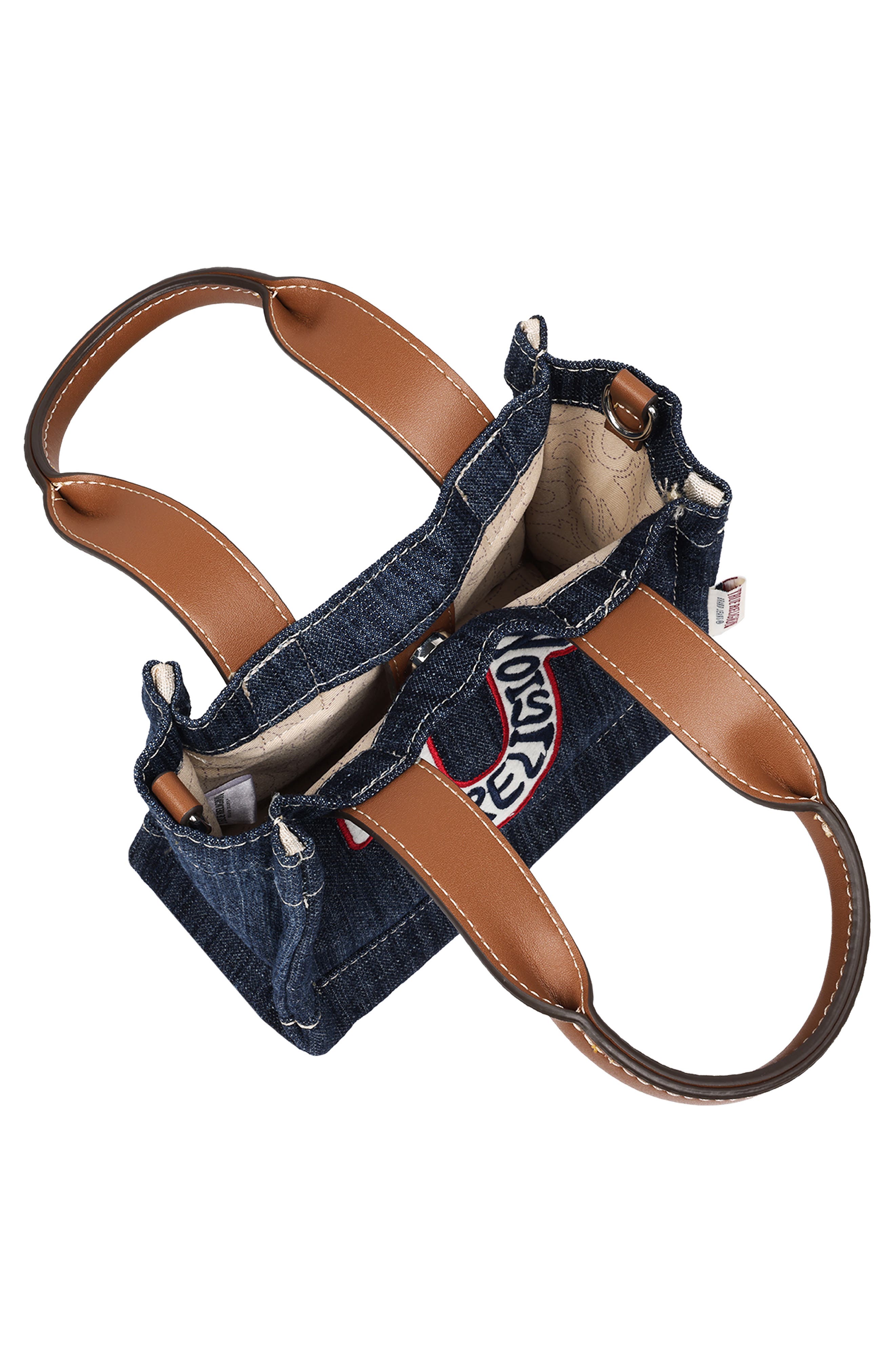 Retro Horseshoe Crossbody Bag, Alternate, color, DARK DENIM