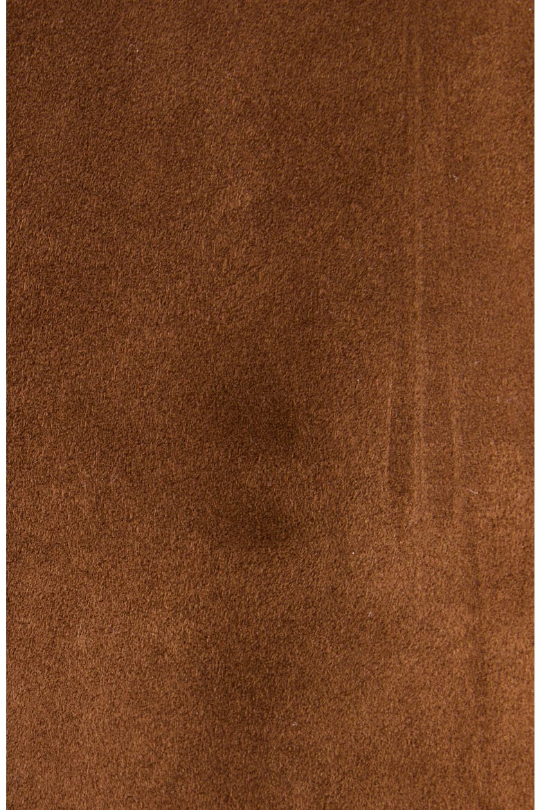 Suede Mac Coat, Alternate, color, LAND BROWN