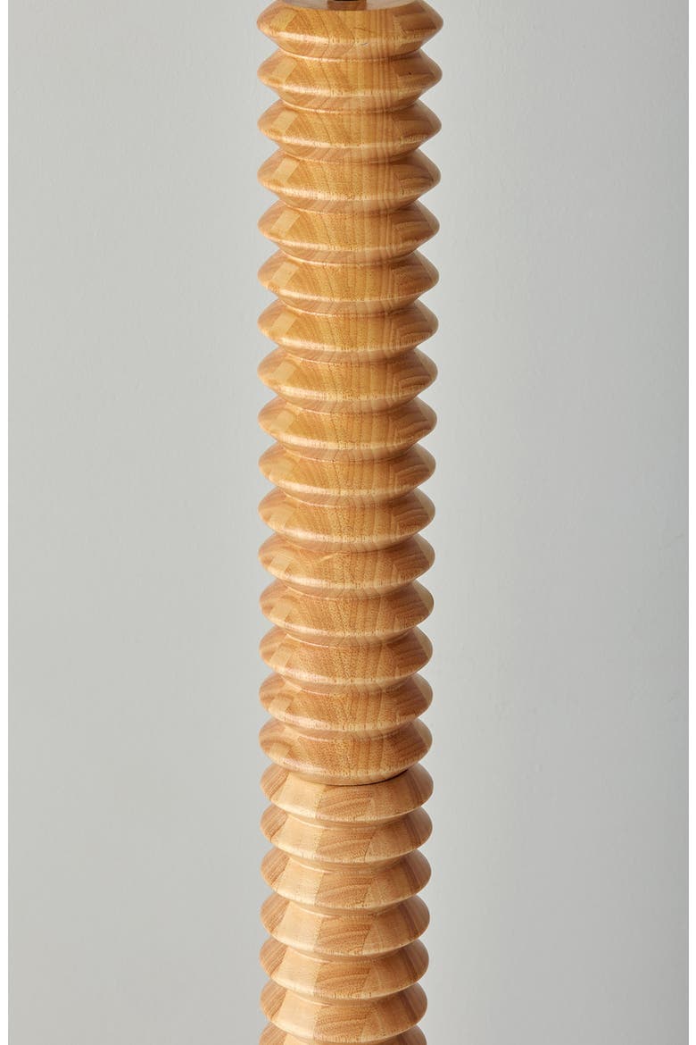 Judith Floor Lamp, Alternate, color, NATURAL WOOD WITH BLACK FINISH