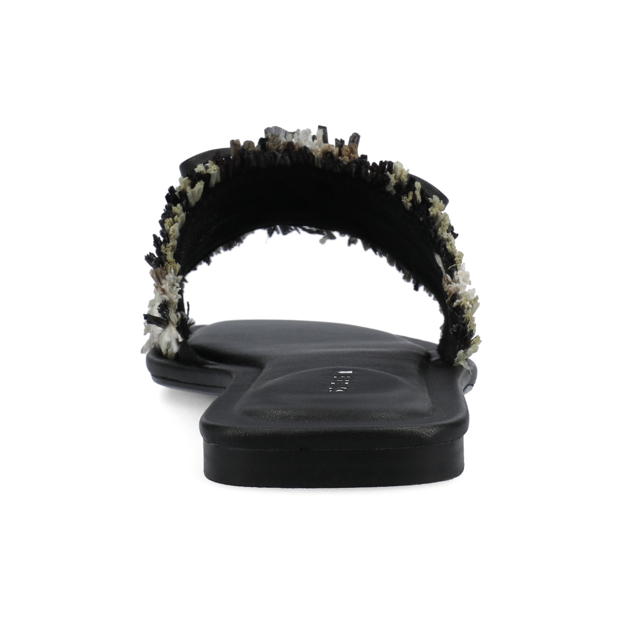 Birdies The Kiwi Bow Sandal, Alternate, color, Black Multi Raffia