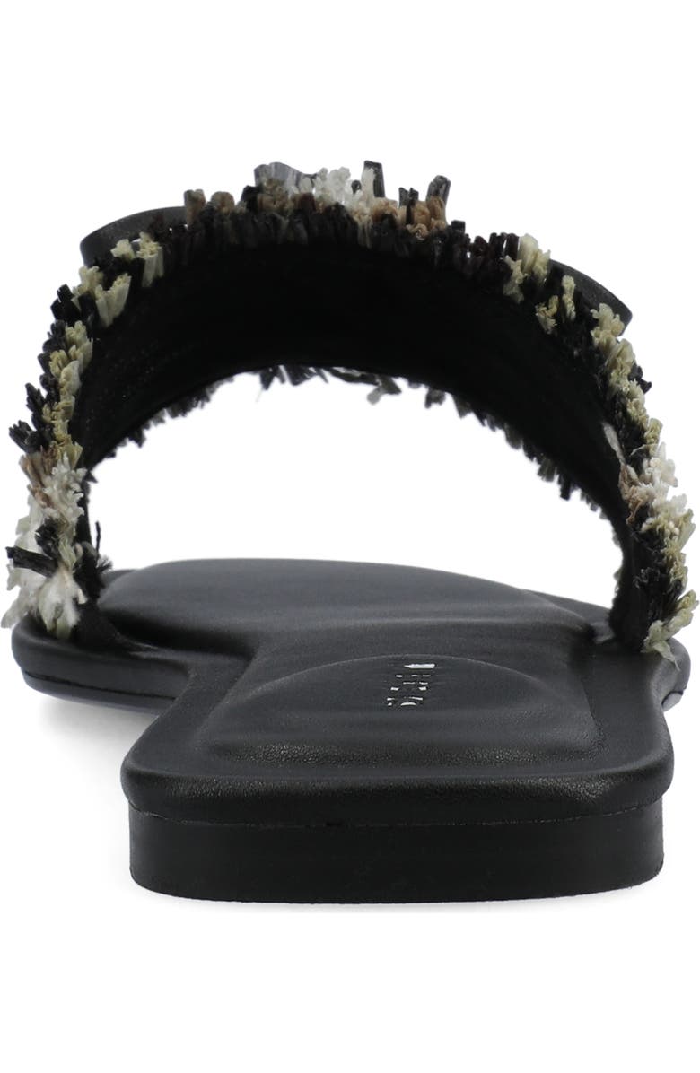 Birdies The Kiwi Bow Sandal, Alternate, color, Black Multi Raffia