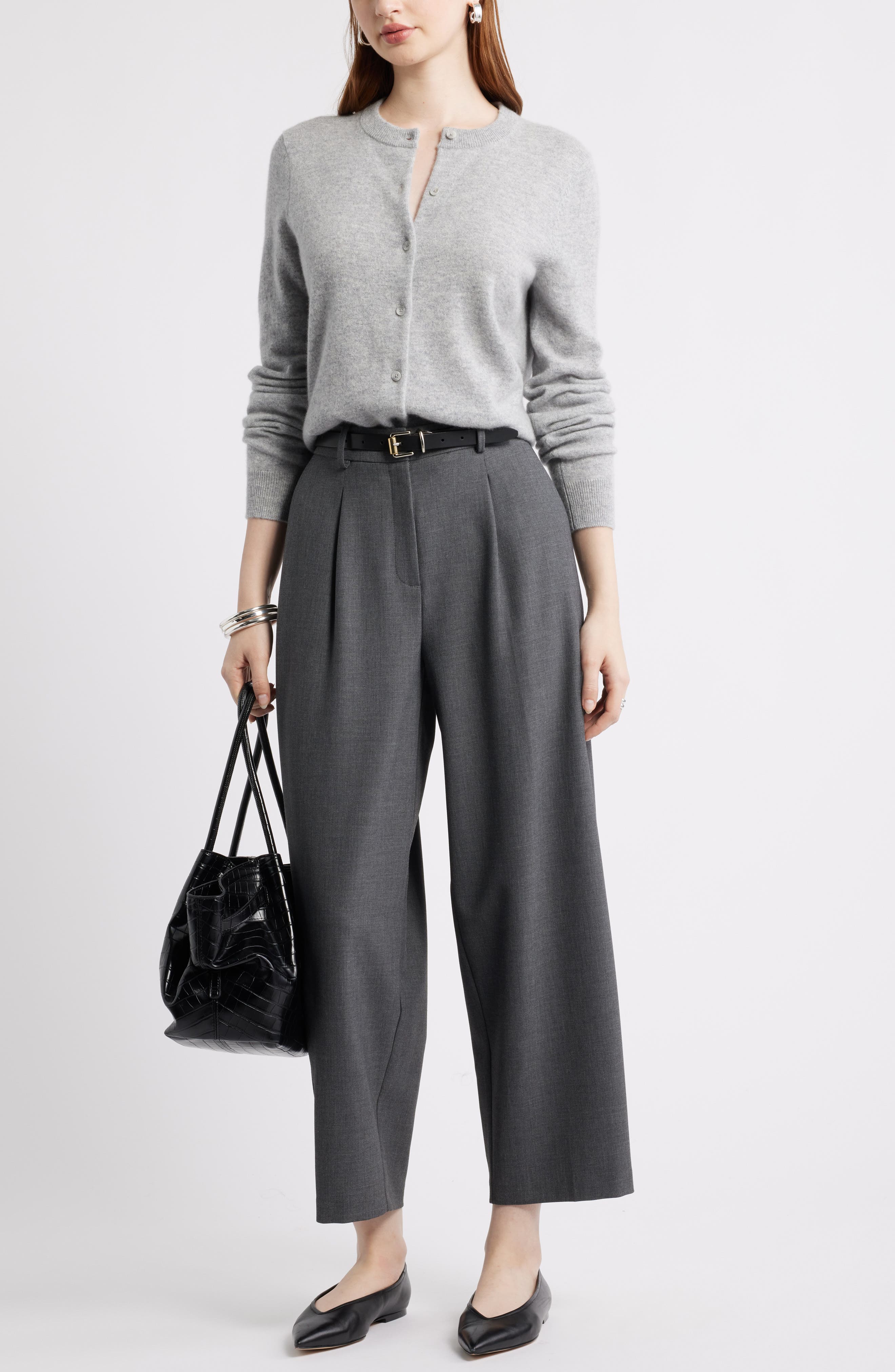 Cashmere Button-up Cardigan - image 2