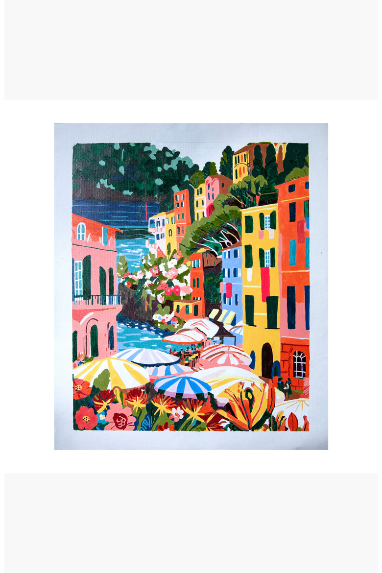 Portofino Flower Market Paint by Numbers Kit, Alternate, color, Multicolor